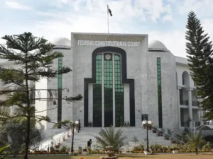 Federal Constitutional Court building as judges issue guidelines on protecting minors' rights.