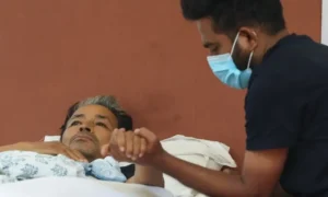 Indian activist Sonam Wangchuk is taken to hospital after being removed from a protest site.