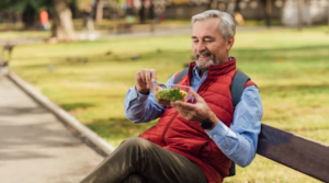 Person following a time-restricted eating schedule as part of a weight loss plan.