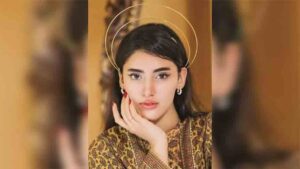 Pakistani actor Sahar Hashmi during an interview discussing criticism over her drama roles.
