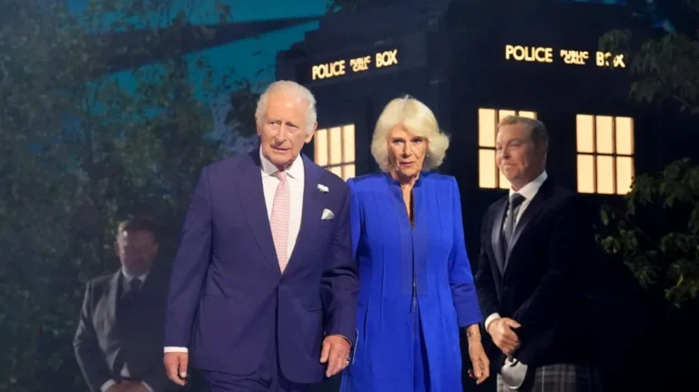 King Charles and Queen Camilla at the opening ceremony of the Glasgow 2026 Commonwealth Games in Scotland.