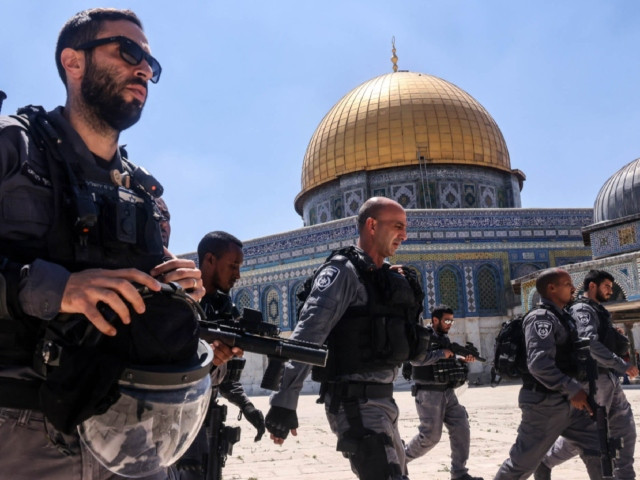 Al-Aqsa Mosque compound in occupied East Jerusalem amid heightened regional tensions.