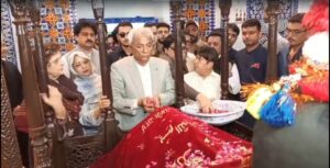 Sindh Governor Syed Muhammad Nehal Hashmi inaugurates the 283rd Urs of Shah Abdul Latif Bhittai at Bhit Shah.