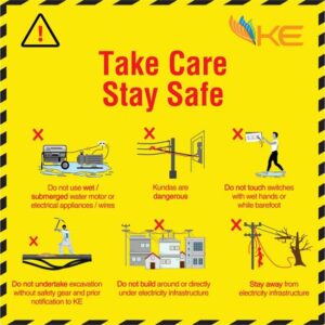 K-Electric Monsoon Safety advisory for Karachi during heavy monsoon rainfall.