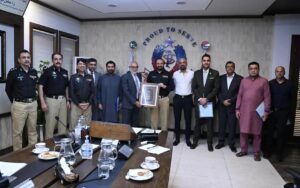 IGP Sindh Javaid Alam Odho chairs a Sindh Police Sports Board meeting at the IG Office in Karachi.