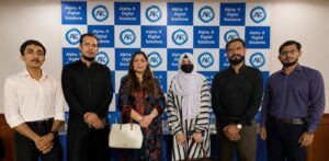 Parliamentary Secretary Engr. Sabeen Ghouri holds talks with Alpha. K Digital Solutions representatives.