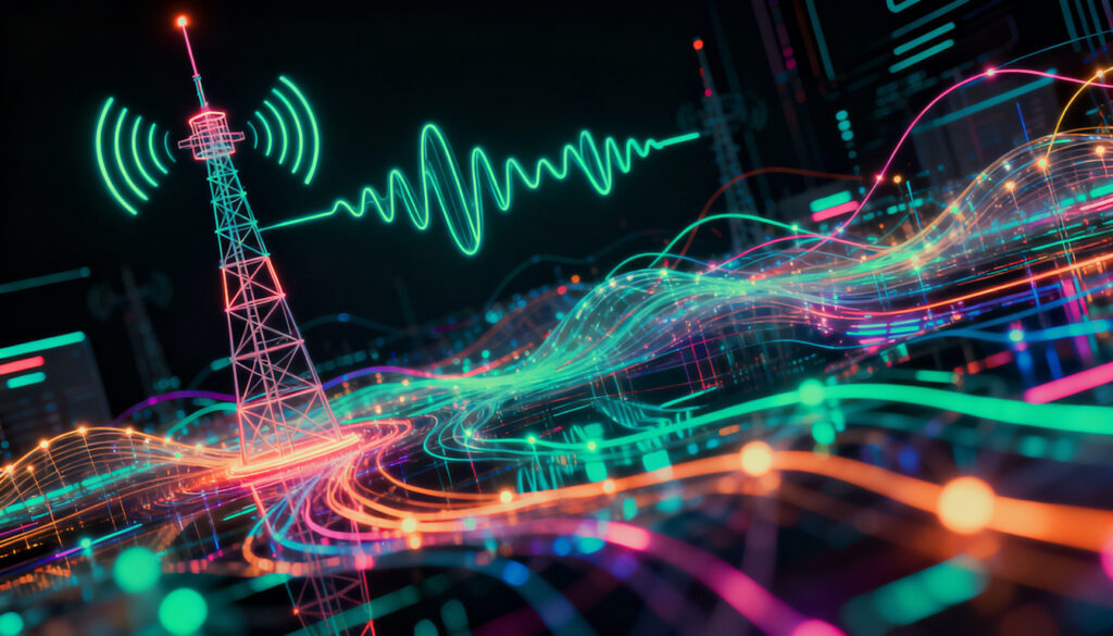 Illustration of a fake telecom login page used in a phishing scam targeting mobile data buyers.