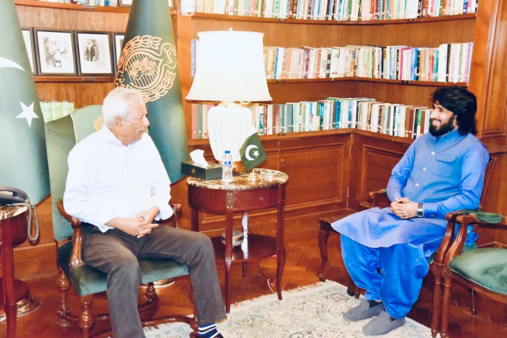 Governor Sindh Syed Muhammad Nehal Hashmi holds a meeting with transport sector representatives in Karachi.