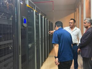 Supermicro executives inspect Data Vault Pakistan's Karachi data center for next-generation Nvidia AI deployment.