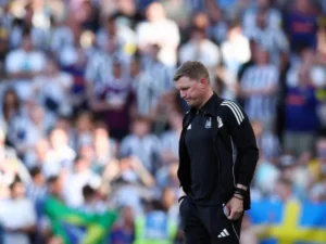 Eddie Howe during his final period as Newcastle United manager.