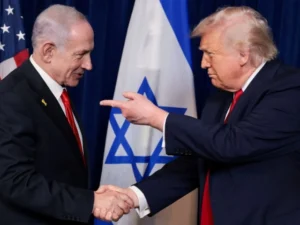Benjamin Netanyahu travels to Washington for talks with US President Donald Trump.