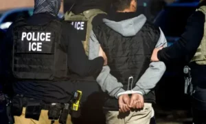 ICE immigration enforcement officers during the US immigration crackdown