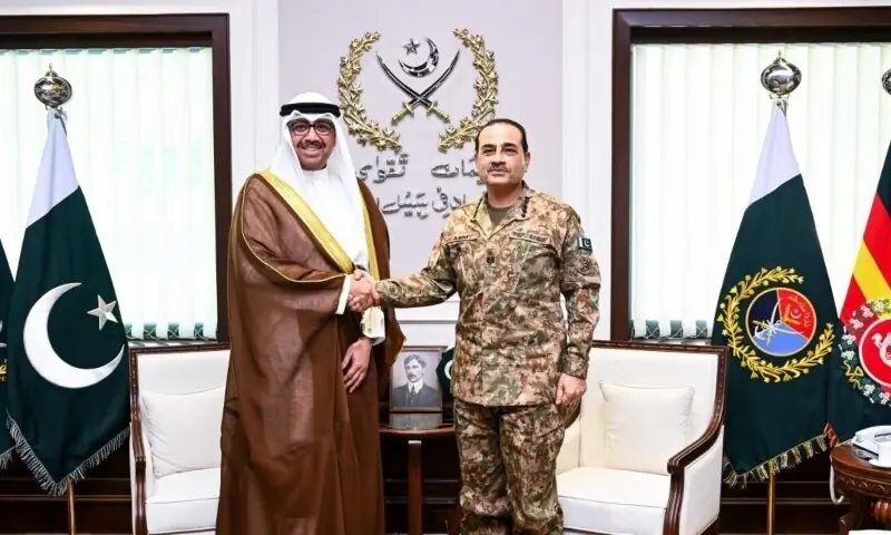 Field Marshal Asim Munir meets Kuwaiti Defence Minister during Pakistan Kuwait defence talks