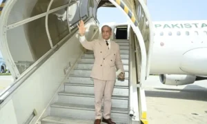 Shehbaz Sharif arrives in Bishkek for the SCO summit and official visit