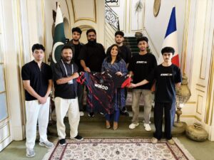 4Thrives Walee PUBG Mobile Pakistan team meets Pakistani Ambassador in Paris