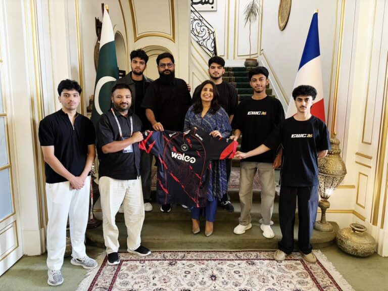 4Thrives Walee PUBG Mobile Pakistan team meets Pakistani Ambassador in Paris