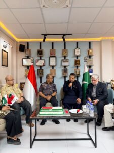Indonesian Consulate staff and community members during a blood donation drive at AMTF Karachi