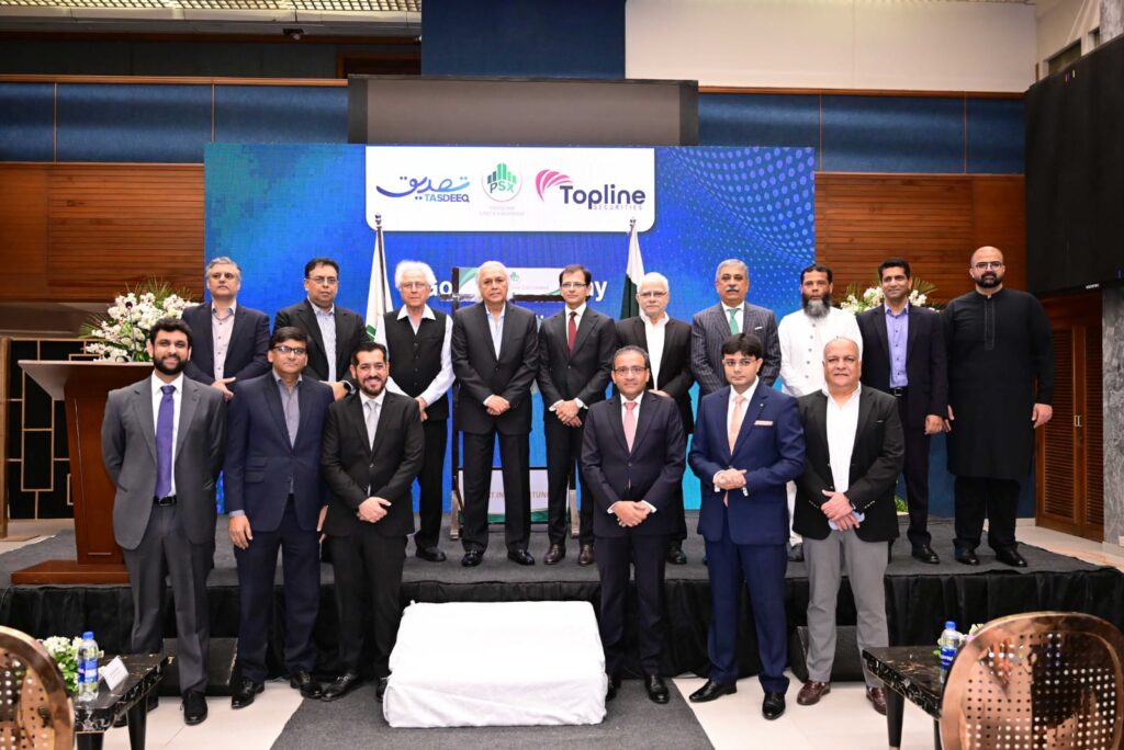 Tasdeeq Information Services listed on Pakistan Stock Exchange during Gong Ceremony in Karachi
