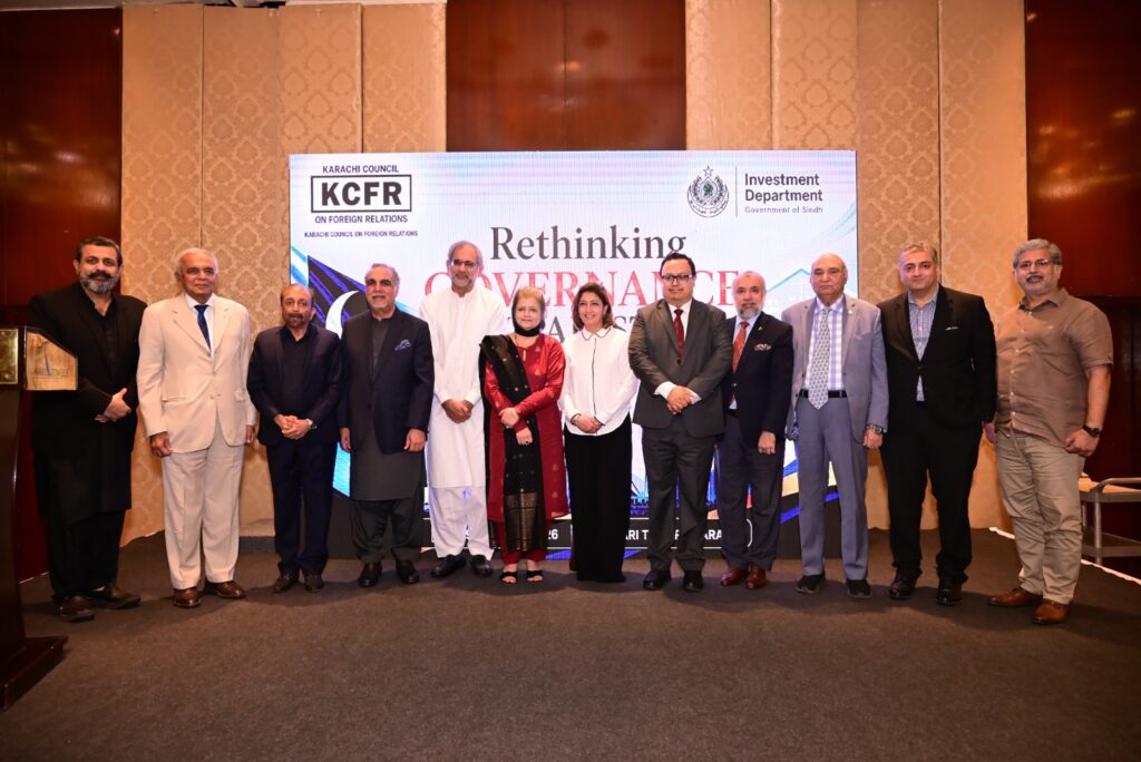 Speakers attend KCFR forum on governance reform in Pakistan