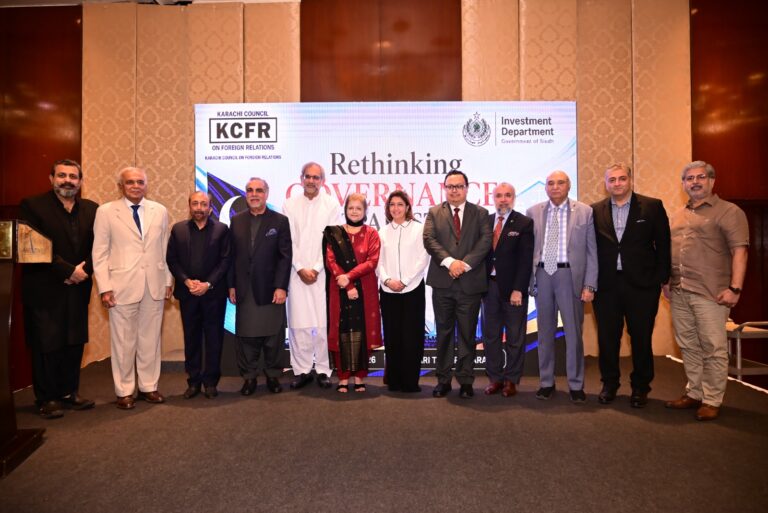 Speakers attend KCFR forum on governance reform in Pakistan