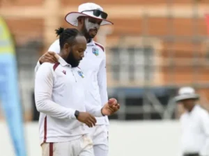 West Indies captain Roston Chase speaking after the second Test against Pakistan.