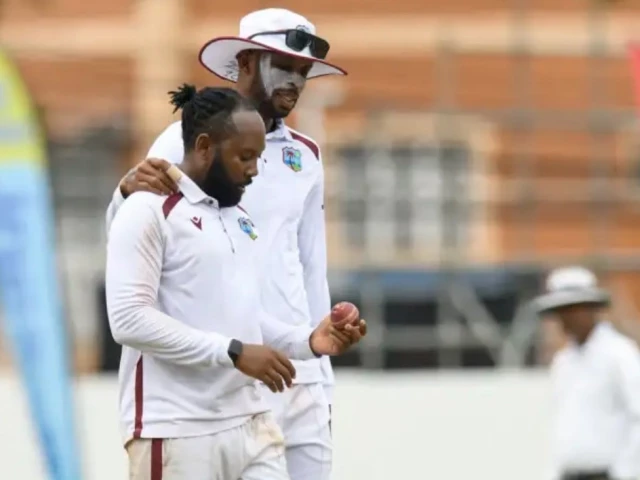 West Indies captain Roston Chase speaking after the second Test against Pakistan.