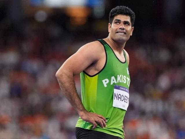 Arshad Nadeem training for upcoming athletics competitions after Olympic victory