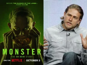 Charlie Hunnam promoting Monster: The Ed Gein Story after earning his first Emmy nomination