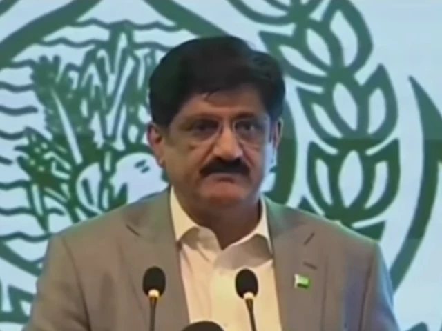 Sindh government meeting announcing the FRAMES facial recognition attendance system for public schools.
