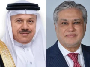 Ishaq Dar and regional leaders discuss the Makkah Defence Pact