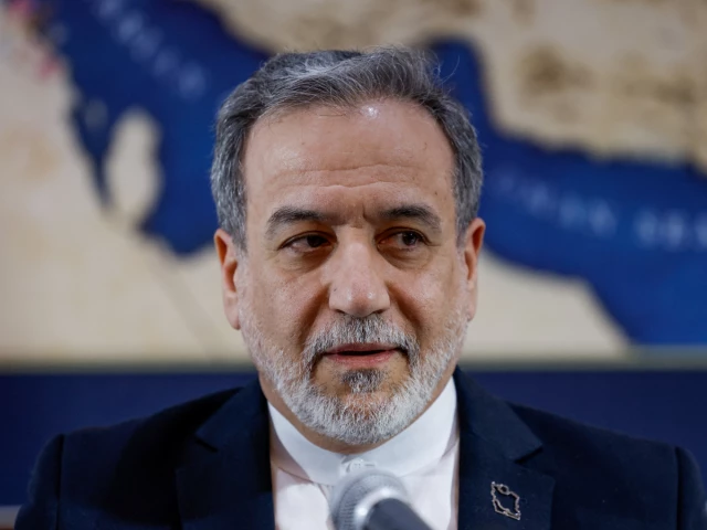 Iranian Foreign Minister Abbas Araghchi speaks amid rising Iran-US tensions