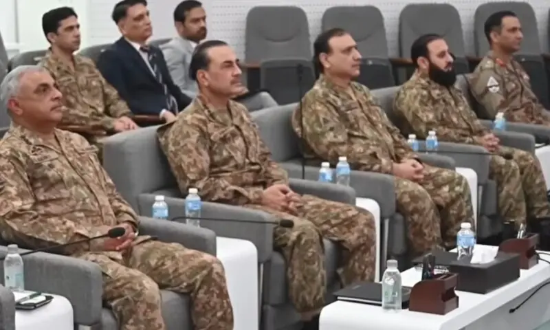 Field Marshal Asim Munir visits Quetta Garrison during a briefing on security and development in Balochistan.