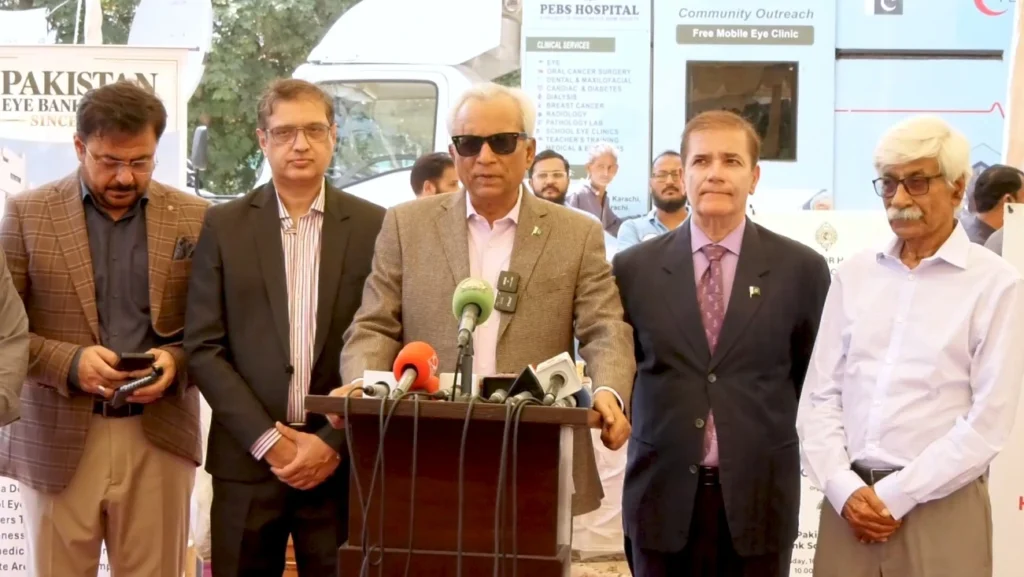 Sindh Governor Nihal Hashmi inaugurates eye health camp at Governor House Karachi