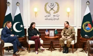 Asim Munir meets US Afghanistan War Commission delegation at GHQ Rawalpindi