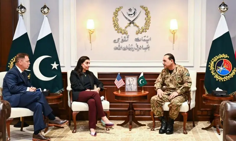 Asim Munir meets US Afghanistan War Commission delegation at GHQ Rawalpindi