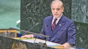 Shehbaz Sharif speaks about Palestinian children at UNGA 2026