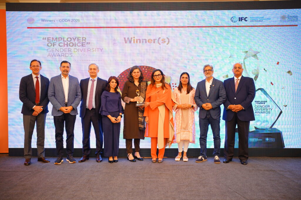 JazzWorld receives top recognition for gender diversity and women’s leadership in Pakistan.