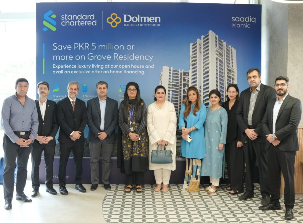 Standard Chartered and Dolmen Group partnership for Grove Residency home financing