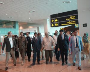 Wafaqi Mohtasib inspection team at Islamabad International Airport