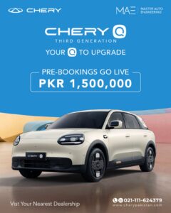 Chery Q electric car bookings open in Pakistan at PKR 1.5 million