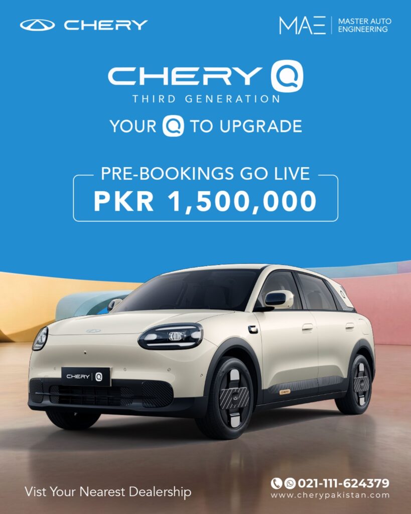 Chery Q electric car bookings open in Pakistan at PKR 1.5 million