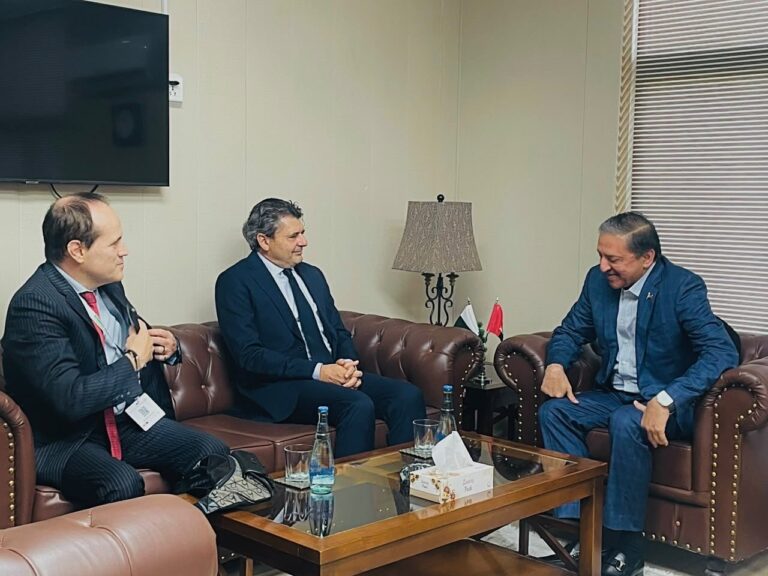 Saleem Mandviwalla meets Italian Ambassador Ugo Ciarlatani in Islamabad