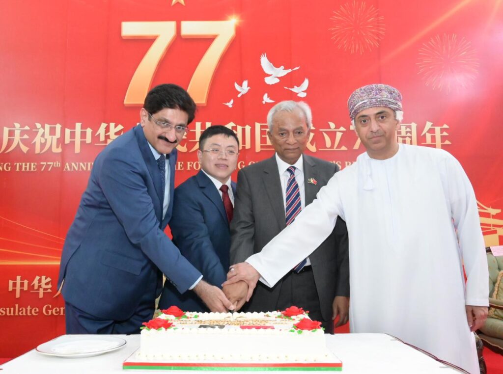 Governor Sindh Nehal Hashmi addresses China National Day ceremony in Karachi