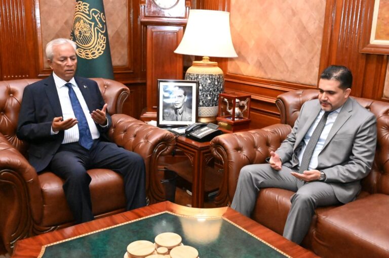 Sindh Governor Nehal Hashmi meets Iraqi Acting Consul General in Karachi