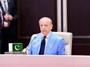 Prime Minister Shehbaz Sharif addresses the SCO Council of Heads of State in Bishkek