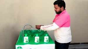 foodpanda and Dettol handwashing initiative at pandamart Karachi