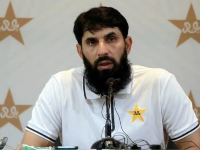 Misbah-ul-Haq during his tenure with Pakistan cricket
