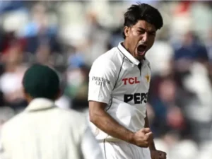 Pakistan fast bowler Razaullah Khan Mashwani celebrates his rise from Mardan cricket to the Test team.