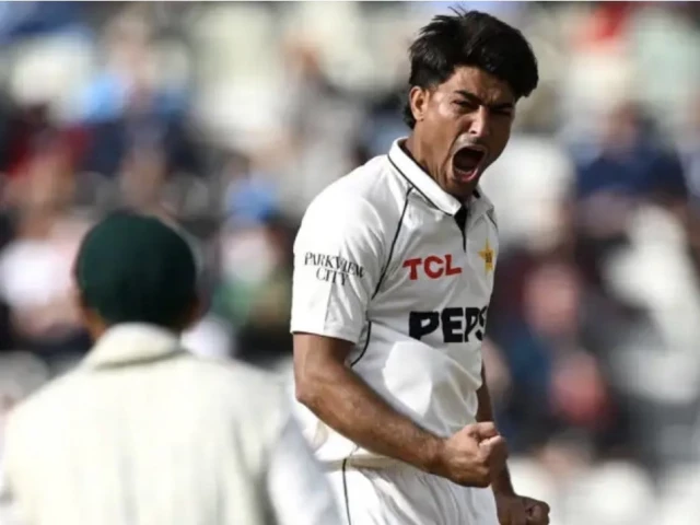 Pakistan fast bowler Razaullah Khan Mashwani celebrates his rise from Mardan cricket to the Test team.