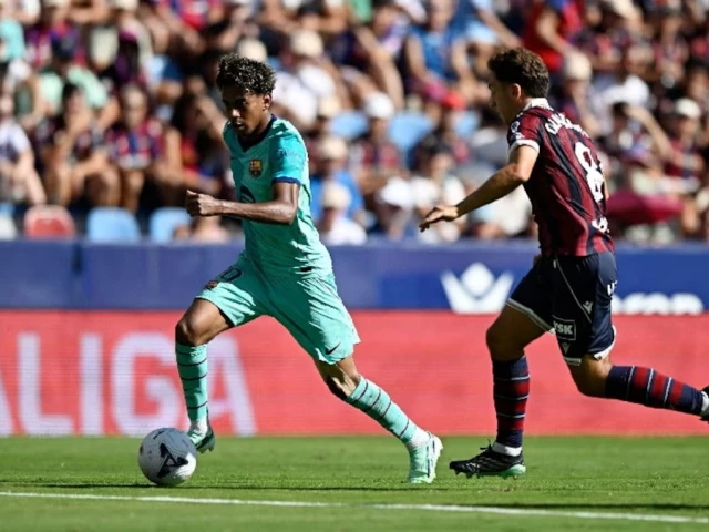 Lamine Yamal scores twice for Barcelona against Levante in La Liga